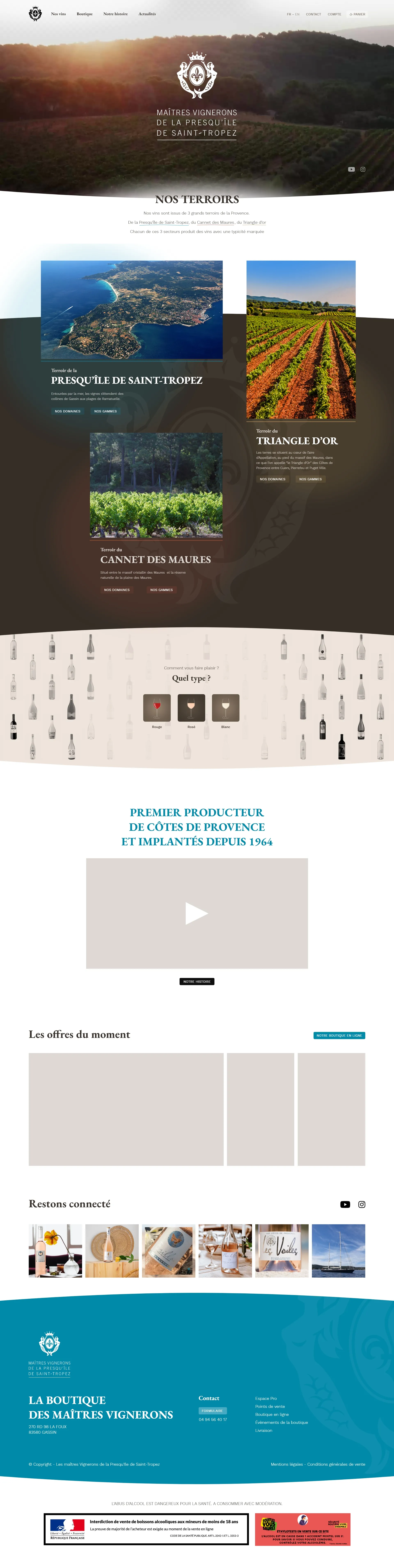 Maître vignerons de la presqu'île de Saint-Tropez